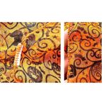 ViTG Halloween Neck Scarf Orange Black Cats Jack O Lantern Bats Spiderwe… Photo 11