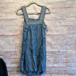 Universal Threads  Chambray sundress Square neck embroidered M above knee belt Photo 4