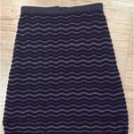 Tory Burch Tori Burch metallic wave pattern a-line wool skirt  Photo 1
