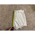 Free People We The Free Womens Shorts Cream White Cargo Button Fly Raw Hem High Rise Size 26 Photo 8