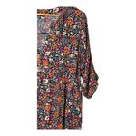 Democracy Floral Print Dress 3/4 Sleeve V Neck Pullover Womens Plus Size 1X Photo 3