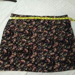 Massimo supply floral corduroy women's skirt Black Size 16 Photo 9