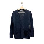 Lucky Brand Linen Blend Classic Cardigan Gray Size M Minimalist Lightweight Boho Photo 1