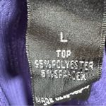 AB Studio  plum purple twisted open back smocked blouson top size large Photo 5