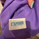 L’AMOUR Nannette Lepore Asymmetrical Size L Dress Purple Sleeveless Fairy Whimsy Size L Photo 9