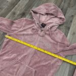 Bebe  pink vintage y2k rhinestone velour hooded zip up Photo 1
