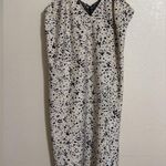 A New Day Black and Cream Spotted Midi Dress with a slit Photo 0