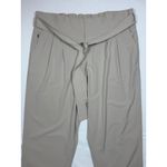 Athleta  Skyline Pant II Khaki Paperbag Waist Tie Cropped Leg Women's Size 20 Photo 1