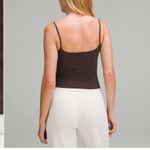 Lululemon Wundermost Ultra-Soft Nulu Spaghetti-Strap Cami Tank brown size Large Photo 2