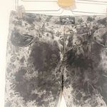 Royal Bones  Juniors 13 Black Grey Skull Print Tie Dyed Cropped Jeans Goth Photo 1