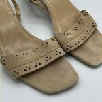Colin Stuart  Suede Tan Suede Kitten Sling back Heels Size 6.5 B19A Photo 6