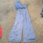 DO+BE  one shoulder drape jumpsuit blue size medium NWT. BOUTIQUE Photo 1