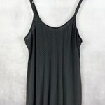 True Desire Womens Nightgown 2X Stretch Polka Dot Slip Dress Sleepwear Goth Glam Black Photo 0