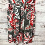 LuLaRoe Amelia Black, Gray, Red, and White Fit and Flare Dress, EUC, Size XS Photo 2