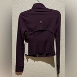 Lululemon  NWT Define Cropped Jacket Full Zip Plum Color Size 6 Photo 3