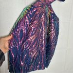 Camille La Vie  Iridescent Sequin Cut Out Mini Dress Size 0 Photo 4