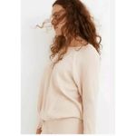 Madewell  Hunter Green Long Sleeve Waist Tie Pullover Top Large Photo 4