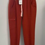 FIGS  XXS Petite Zamora 2.0 Joggers Srcub Auburn fall autumn orange Photo 0