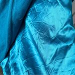 Vintage 100% Wool Vibrant Teal Blue Double Breasted Pea Coat Plus Size 16 Photo 4