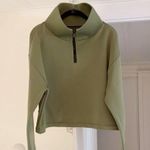 Dudley Stephens Dunning Quarter Zip Pullover in Power Stretch Army Green M $158 Size M Photo 7