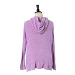 Caslon Hooded Sweater Snap Front Kangaroo Pocket Purple Orchid Women’s Size XL Photo 3