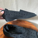 Sesto Meucci  Evonne Black Nubuck Shoe Leather Open Toe Slip On Size 12 Photo 7