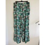 Monki ‎ Tropical Palm Hawaiian Print Wide Leg Viscose Casual Pants Womens NO SIZE Photo 4