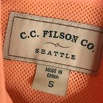 CC Filson Womens Large Pastel Orange Vented Fishing Button Shirt Outdoor Hiking Photo 5