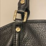Tory Burch Black Leather Tote Photo 4