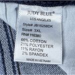 Judy Blue  Denim Shorts 3XL Plus Size Dark Wash Frayed Hem Stretch Photo 6