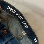 J.Crew Blue Whiskered Cutoff Hem 9 Inch Billie Demi Boot Crop Jeans Size 27 Photo 8