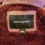 Banana Republic Womens Herringbone Faux-Fur Puffer Vest Plum Size Small Photo 8