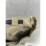 Lucky Brand  Women's Pants Beige Size 4 Cotton Blend Straight Leg Black Trim Photo 4