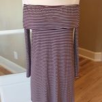 Knit Dress Striped Long Sleeve Womens XS Maroon Size undefined Photo 3