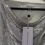 Lovers + Friends  Shiny Silver Top Photo 6