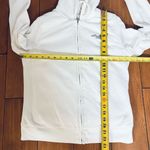 Hollister California White Zip Up Hooded Shirts for Women size L Photo 1