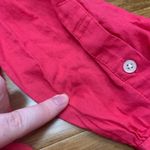 J.Crew  Cotton Popover Shirt Womens Small Long Sleeve Button Down‎ Top Hot Pink Photo 3