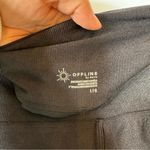 Aerie  Offline Ribbed Black 5” Inseam Bike Shorts Size Large Photo 2