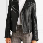 Victoria Beckham VICTORIA  Leather Moto Jacket‎ Black Sz 6 Photo 0