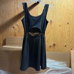 Wet Seal Black Y2K vintage fit & flare Lace open back Dress Size Small EUC Photo 2