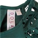 Anthropologie Like New  Dolan Lace Puff Sleeve Sweatshirt Top Green Size Small Photo 4
