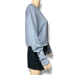 Tek Gear Womens Crop Top Athletic Sweatshirt Pullover Drawstring Hem Gray Medium Photo 1