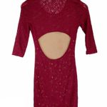 Lovers + Friends  Red Floral Lace Cutout Mini Dress Photo 4