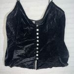 Intimately Free People Womens Velvet Grunge Whimsigoth Top Size XS Black Vamp Photo 2
