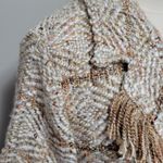 Chico's  Nikita tweed inspired fringe cardigan size 1 (medium) Photo 3