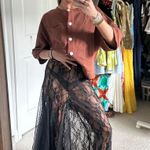 Amazon Black Maxi Lace Skirt Photo 0