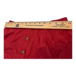 Andree by Unit  Faux‎ Suede Skirt Womens SizeS  Slash Pockets Lined Embroidered Photo 3