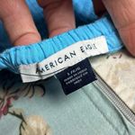 American Eagle Corset Tiered Maxi Dress sz Large Blue Smocked Milkmaid Boho Photo 10