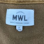 Madewell Velour Half Zip Sweatshirt Sz M Brown Loungewear Everyday Outdoor EUC Photo 7