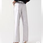 J.Crew NWT Full-length demi-boot pant in metallic faux leather 26T Tall holiday Photo 1